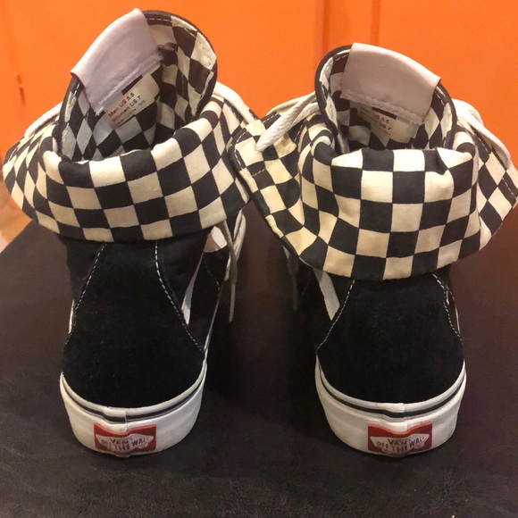 Women’s sk8 high vans black size 7 - Picture 4 of 6